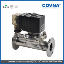 Two position two way solenoid valve for food grade